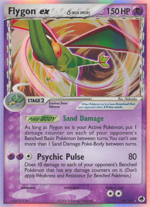 Flygon ex (92/101) (Delta Species) [EX: Dragon Frontiers] - for just $55.40! 