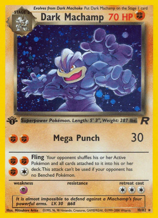 Dark Machamp (10/82) [Team Rocket 1st Edition] - for just $57.80! 