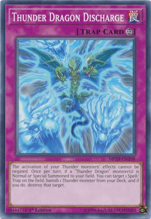 Thunder Dragon Discharge [MP19-EN208] Common - for just $0.10! 