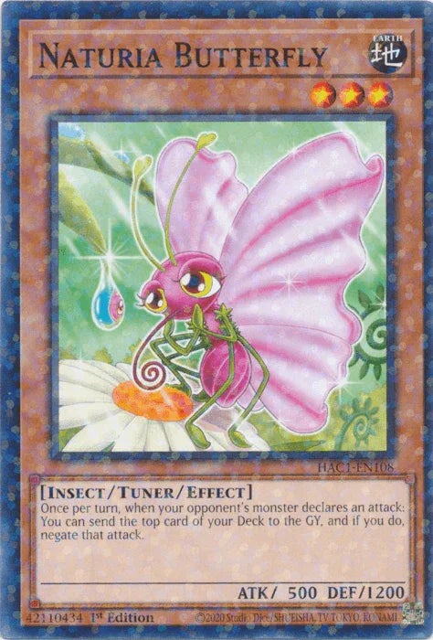 Naturia Butterfly (Duel Terminal) [HAC1-EN108] Common - for just $0.20! 