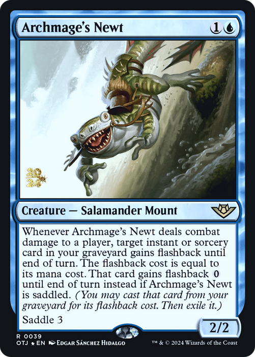 Archmage's Newt (PRE-039) - Outlaws of Thunder Junction Promos Foil - for just $0.11! 