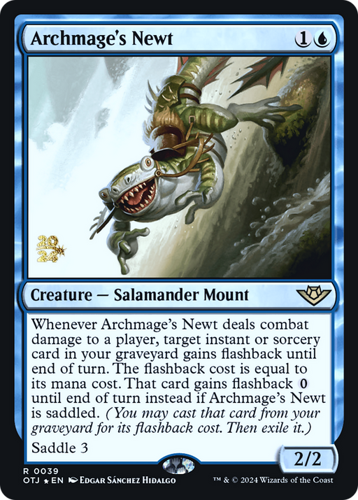 Archmage's Newt (PRE-039) - Outlaws of Thunder Junction Promos Foil - for just $0.11! 