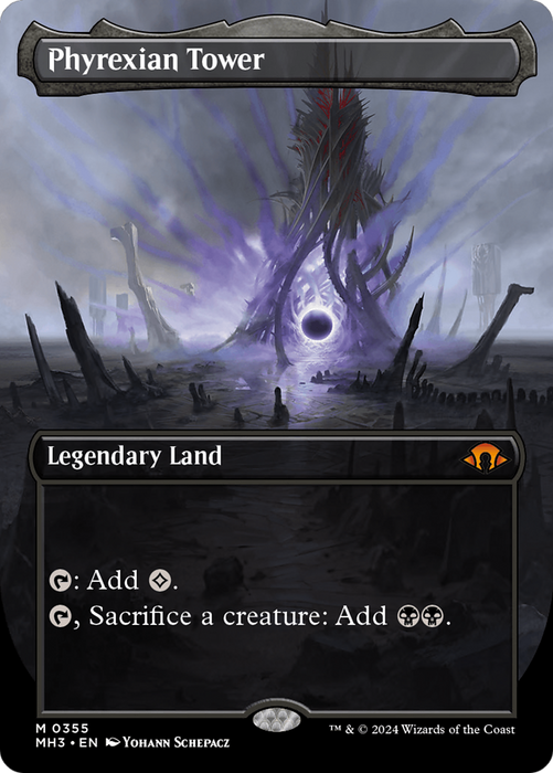 Phyrexian Tower (Borderless) (MH3-355) - Modern Horizons 3 (Borderless) - for just $8.58! 