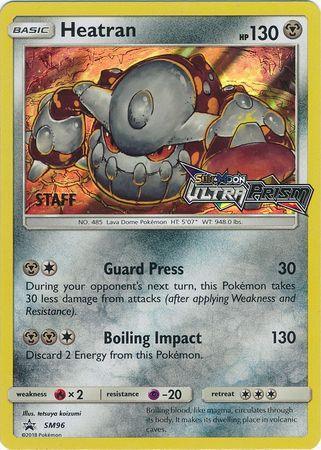 Heatran (SM96) (Staff Prerelease Promo) [Sun & Moon: Black Star Promos] - for just $23.60! 