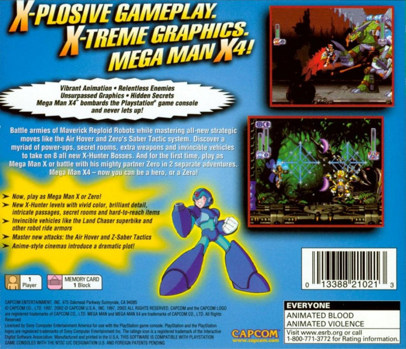 Mega Man X4 [Greatest Hits] – PlayStation 1 (PS1) - for just $0! 