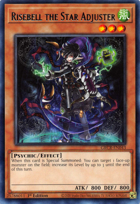 Risebell the Star Adjuster [GRCR-EN043] Rare - for just $0.10! 