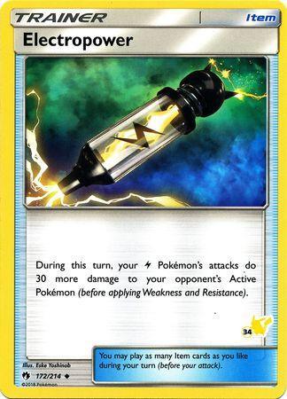 Electropower (172/214) (Pikachu Stamp #34) [Battle Academy 2020] - for just $0.20! 