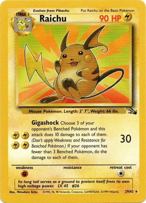 Raichu (29/62) [Fossil Unlimited] - for just $2.10! 
