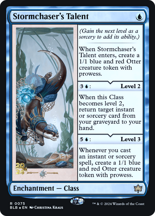 Stormchaser's Talent (PRE-075) - Bloomburrow Promos Foil - for just $4.51! 