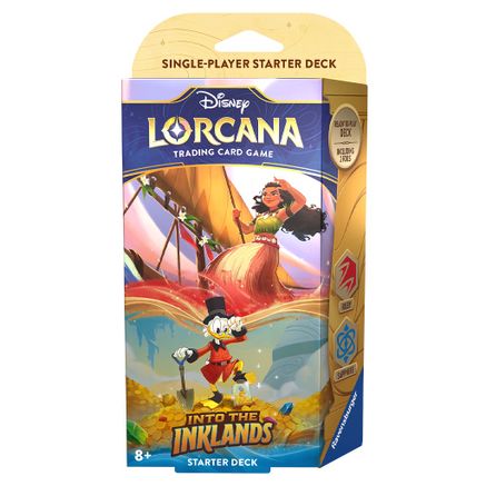 Disney Lorcana: Into the Inklands Starter - Moana and Uncle Scrooge (Sapphire/Ruby deck) - for just $19.99! 