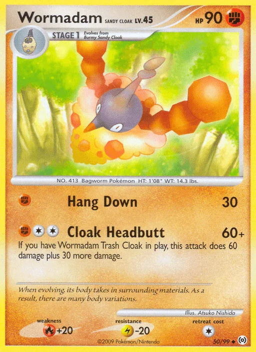 Wormadam Sandy Cloak (50/99) [Platinum: Arceus] - for just $0.15! 