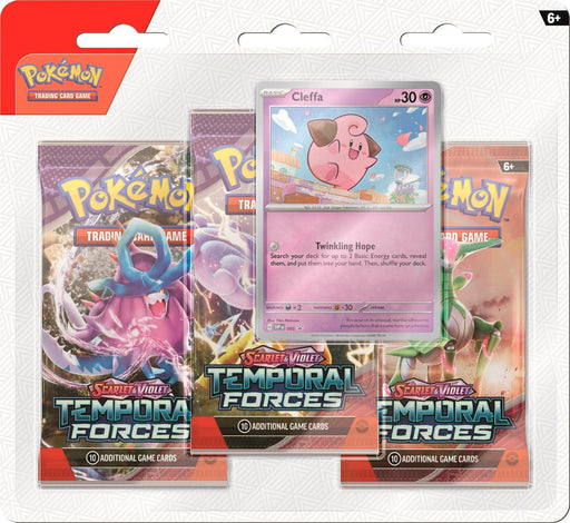 Scarlet & Violet: Temporal Forces - 3-Pack Blister (Cleffa) - for just $18.95! 