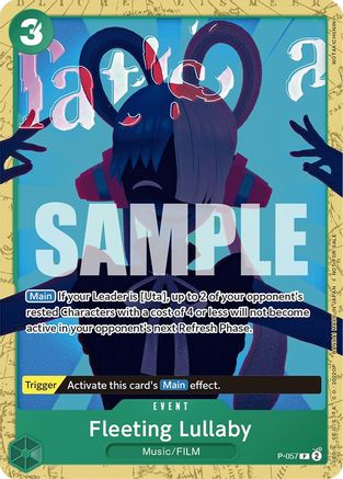 Fleeting Lullaby (Starter Deck 11: Uta Deck Battle) (P-057) - One Piece Promotion Cards - for just $0.20! 
