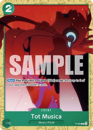 Tot Musica (Starter Deck 11: Uta Deck Battle) (P-060) - One Piece Promotion Cards - for just $0.13! 