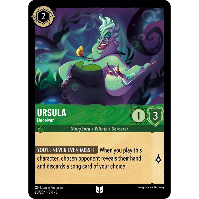 Ursula - Deceiver (90/204) [Into the Inklands] - Just $0.20! Shop now at Retro Gaming of Denver