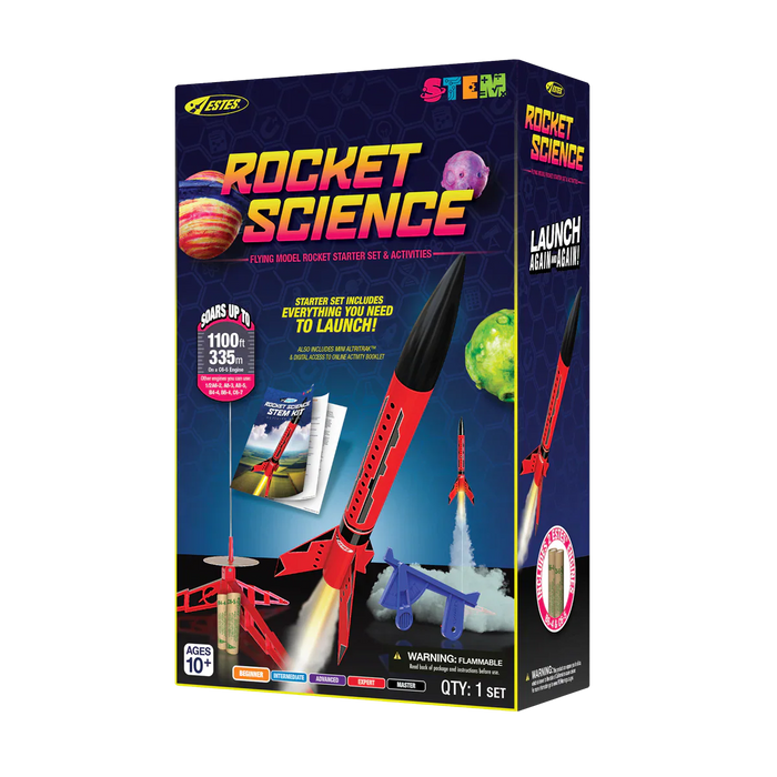 Estes Rockets - Rocket Science STEM Kit Rocket-Building Kit, Beginner Flying-Rocket-Model Kit for Ages 10+ - for just $54.99! 