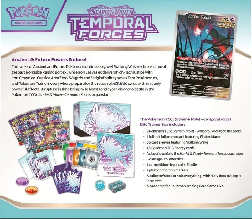 Pokemon: Scarlet & Violet - Temporal Forces Elite Trainer Box - Walking Wake - for just $59.99! 