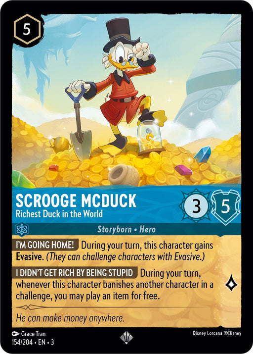 Scrooge McDuck - Richest Duck in the World (154/204) - Into the Inklands - for just $0.06! 