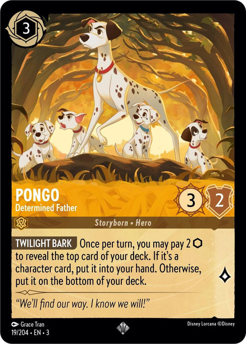 Pongo - Determined Father (19/204) [Into the Inklands] - for just $0.10! 