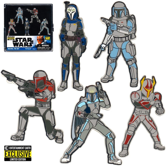 Star Wars: The Clone Wars Mandalorians Enamel Pin 5-Pack - Entertainment Earth Exclusive - Just $24.99! Shop now at Retro Gaming of Denver