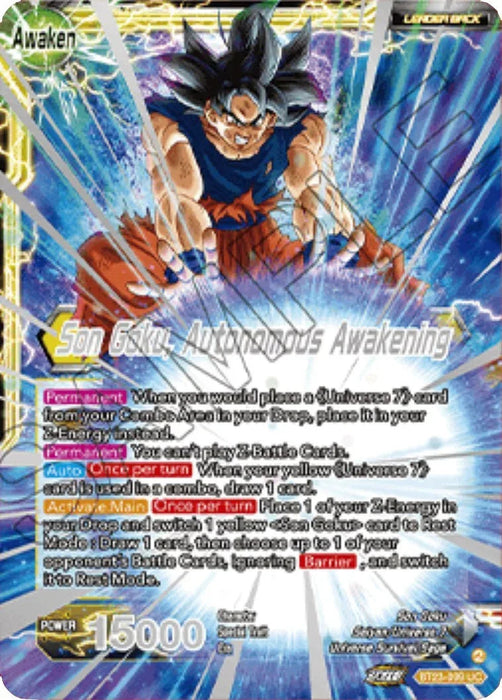 SSB Son Goku // Son Goku, Autonomous Awakening (2023 Championship Finals) (BT23-099) [Tournament Promotion Cards] - for just $0.10! 