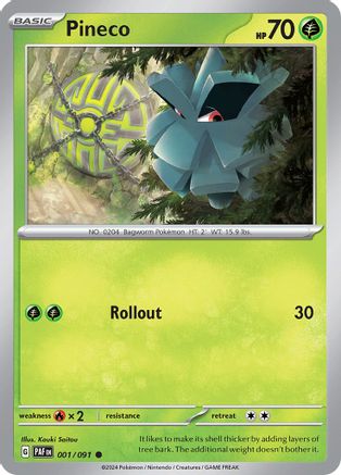 Pineco 001/091 - SV Paldean Fates - for just $0.03! 