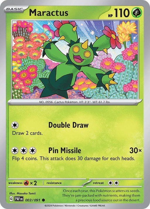 Maractus (003/091) [Scarlet & Violet: Paldean Fates] - for just $0.10! 