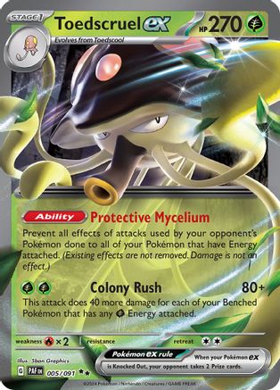 Toedscruel ex 005/091 - SV Paldean Fates Holofoil - for just $0.42! 