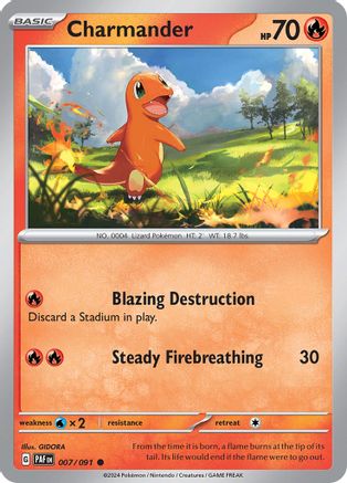 Charmander 007/091 - SV Paldean Fates - for just $0.05! 