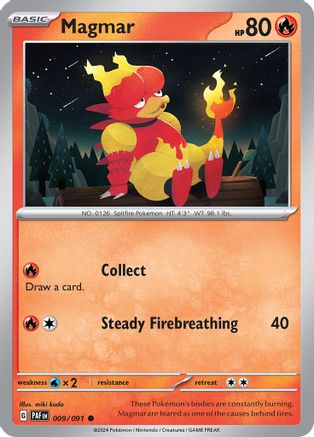 Magmar 009/091 - SV Paldean Fates - for just $0.03! 
