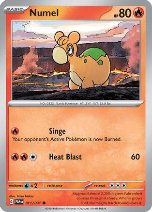 Numel 011/091 - SV Paldean Fates - for just $0.05! 