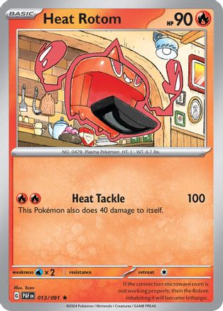 Heat Rotom 013/091 - SV Paldean Fates Holofoil - for just $0.08! 