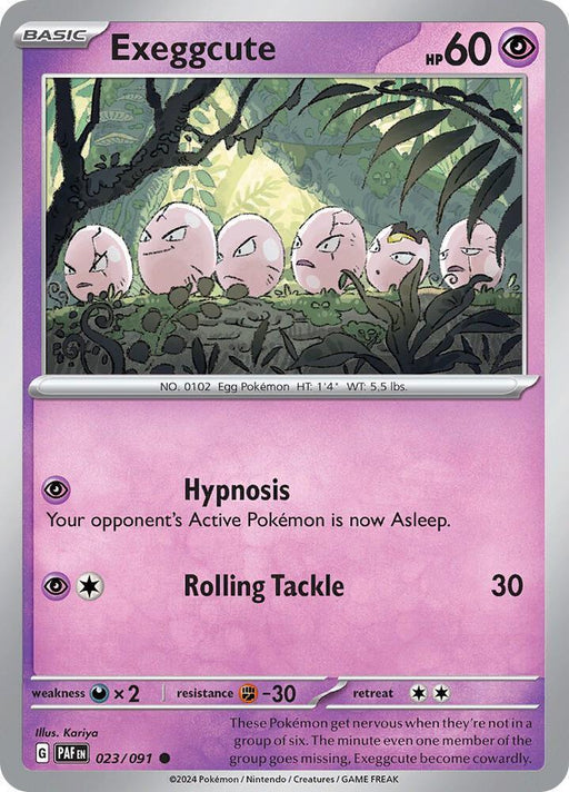 Exeggcute (023/091) [Scarlet & Violet: Paldean Fates] - for just $0.10! 