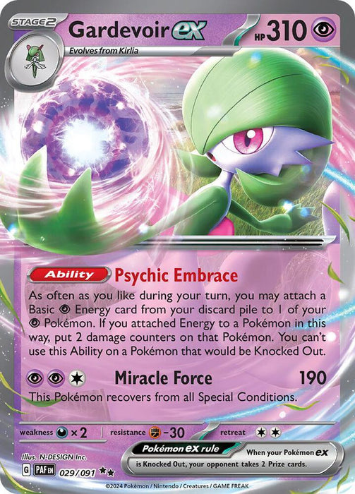 Gardevoir ex (029/091) [Scarlet & Violet: Paldean Fates] - for just $0.30! 
