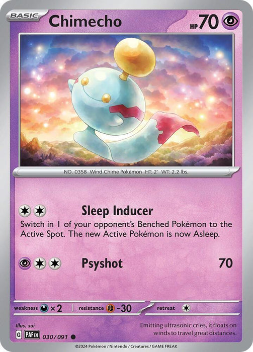Chimecho (030/091) [Scarlet & Violet: Paldean Fates] - for just $0.10! 