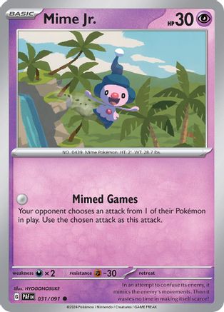 Mime Jr. 031/091 - SV Paldean Fates - for just $0.05! 