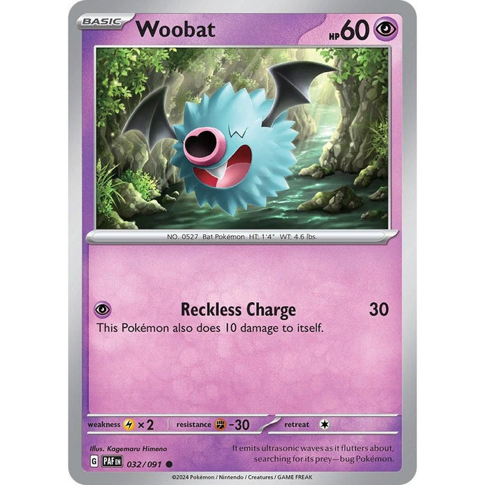 Woobat (032/091) [Scarlet & Violet: Paldean Fates] - Just $0.03! Shop now at Retro Gaming of Denver