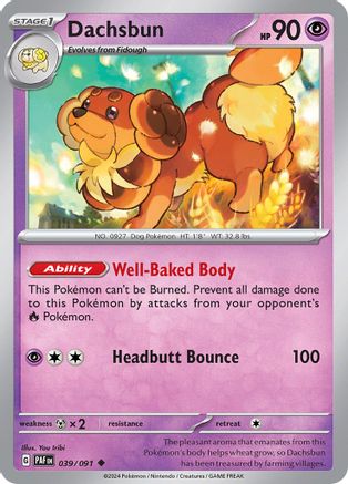 Dachsbun 039/091 - SV Paldean Fates - for just $0.05! 