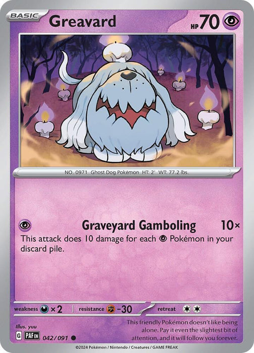 Greavard (042/091) [Scarlet & Violet: Paldean Fates] - for just $0.10! 
