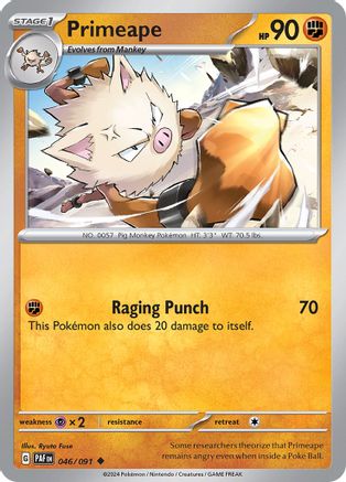 Primeape 046/091 - SV Paldean Fates - for just $0.03! 