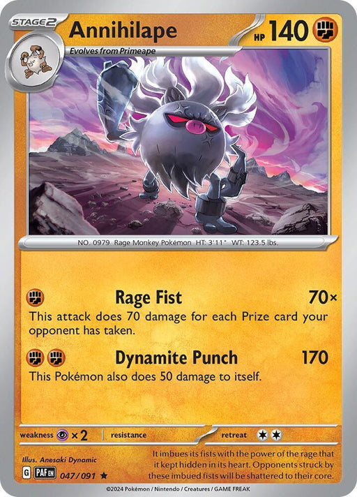 Annihilape (047/091) [Scarlet & Violet: Paldean Fates] - for just $0.10! 