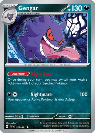 Gengar 057/091 - SV Paldean Fates - for just $0.10! 