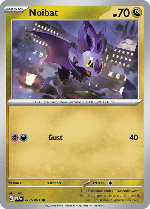 Noibat (068/091) [Scarlet & Violet: Paldean Fates] - for just $0.10! 