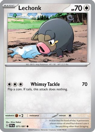 Lechonk 071/091 - SV Paldean Fates - for just $0.03! 