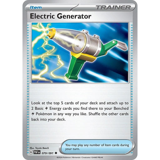 Electric Generator (079/091) [Scarlet & Violet: Paldean Fates] - Just $0.05! Shop now at Retro Gaming of Denver