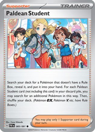Paldean Student 085/091 - SV Paldean Fates - for just $0.03! 