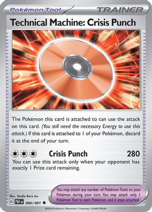 Technical Machine: Crisis Punch 090/091 - SV Paldean Fates - for just $0.03! 