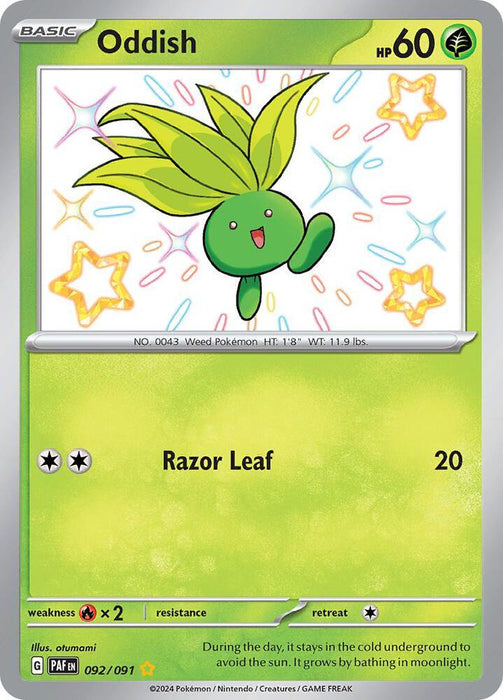 Oddish (092/091) [Scarlet & Violet: Paldean Fates] - for just $2.50! 