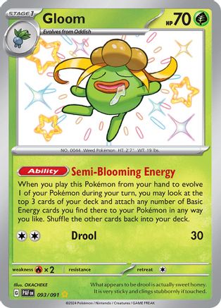 Gloom 093/091 - SV Paldean Fates Holofoil - for just $2.33! 