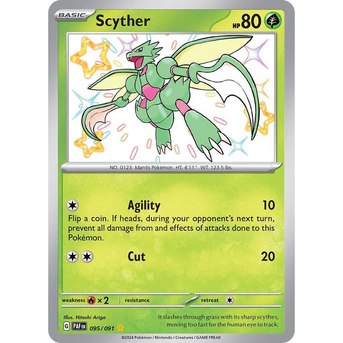 Scyther (095/091) [Scarlet & Violet: Paldean Fates] - Just $3.85! Shop now at Retro Gaming of Denver